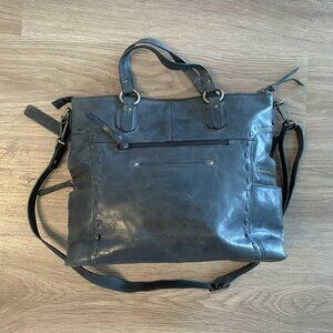 Nino BOSSI purse, slate grey, genuine leather